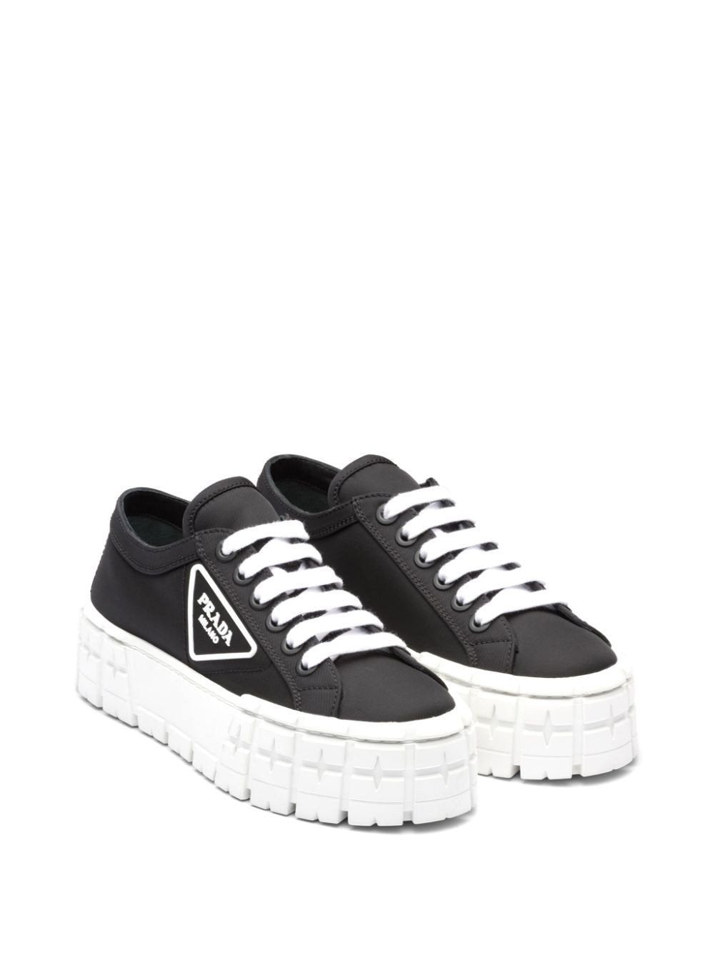 Prada Double Wheel Low-Top Sneakers