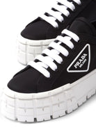 Prada Double Wheel Low-Top Sneakers