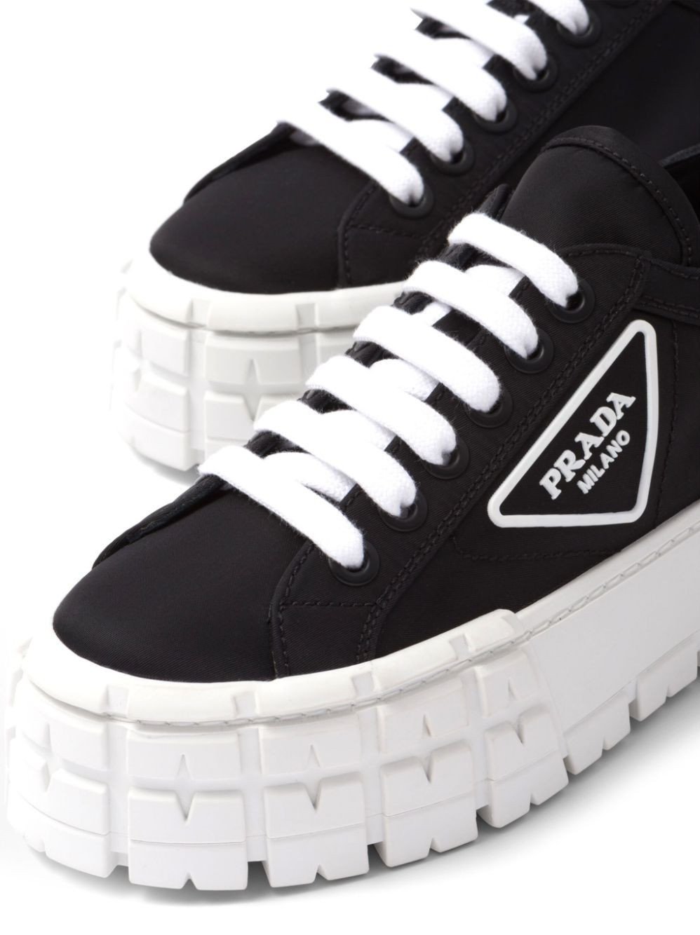 Prada Double Wheel Low-Top Sneakers