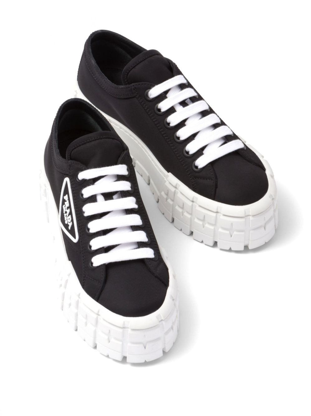 Prada Double Wheel Low-Top Sneakers
