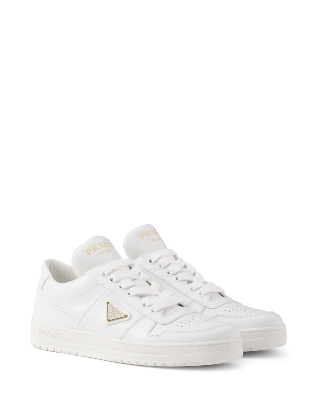 Prada Downtown Leather Sneakers