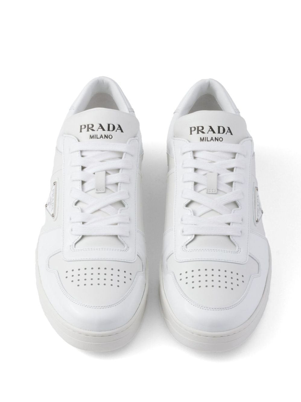 Prada Downtown Leather Sneakers