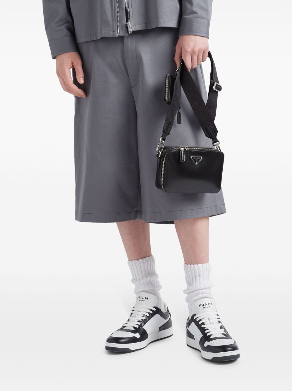 Prada Downtown Low-Top Sneakers