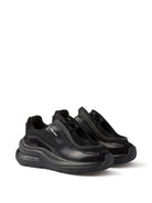 Prada Logo Print Panelled Sneakers