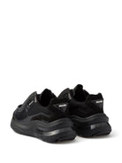 Prada Logo Print Panelled Sneakers