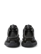 Prada Logo Print Panelled Sneakers