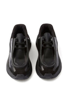 Prada Logo Print Panelled Sneakers