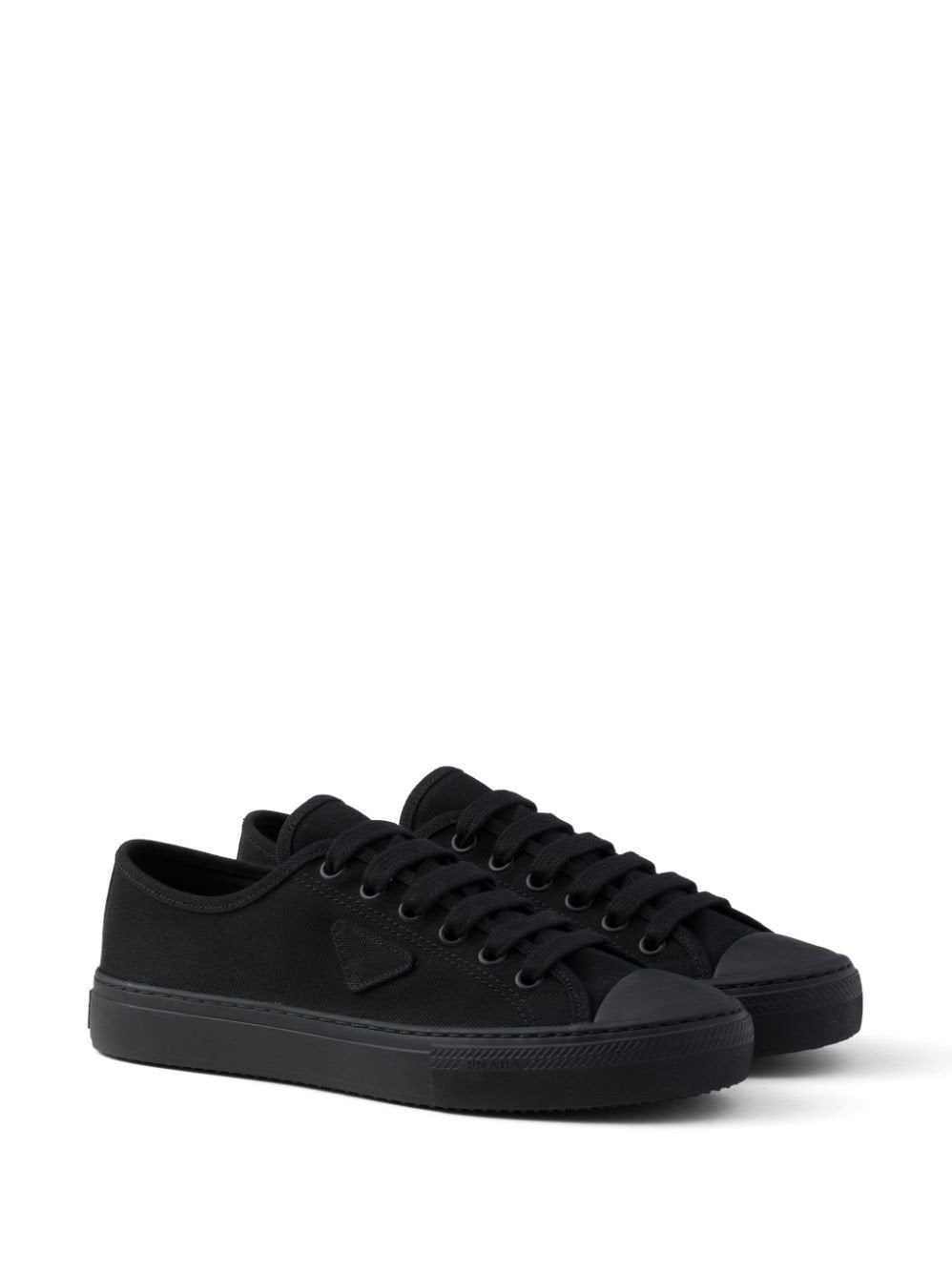 Prada Triangle-Logo Hemp Sneakers