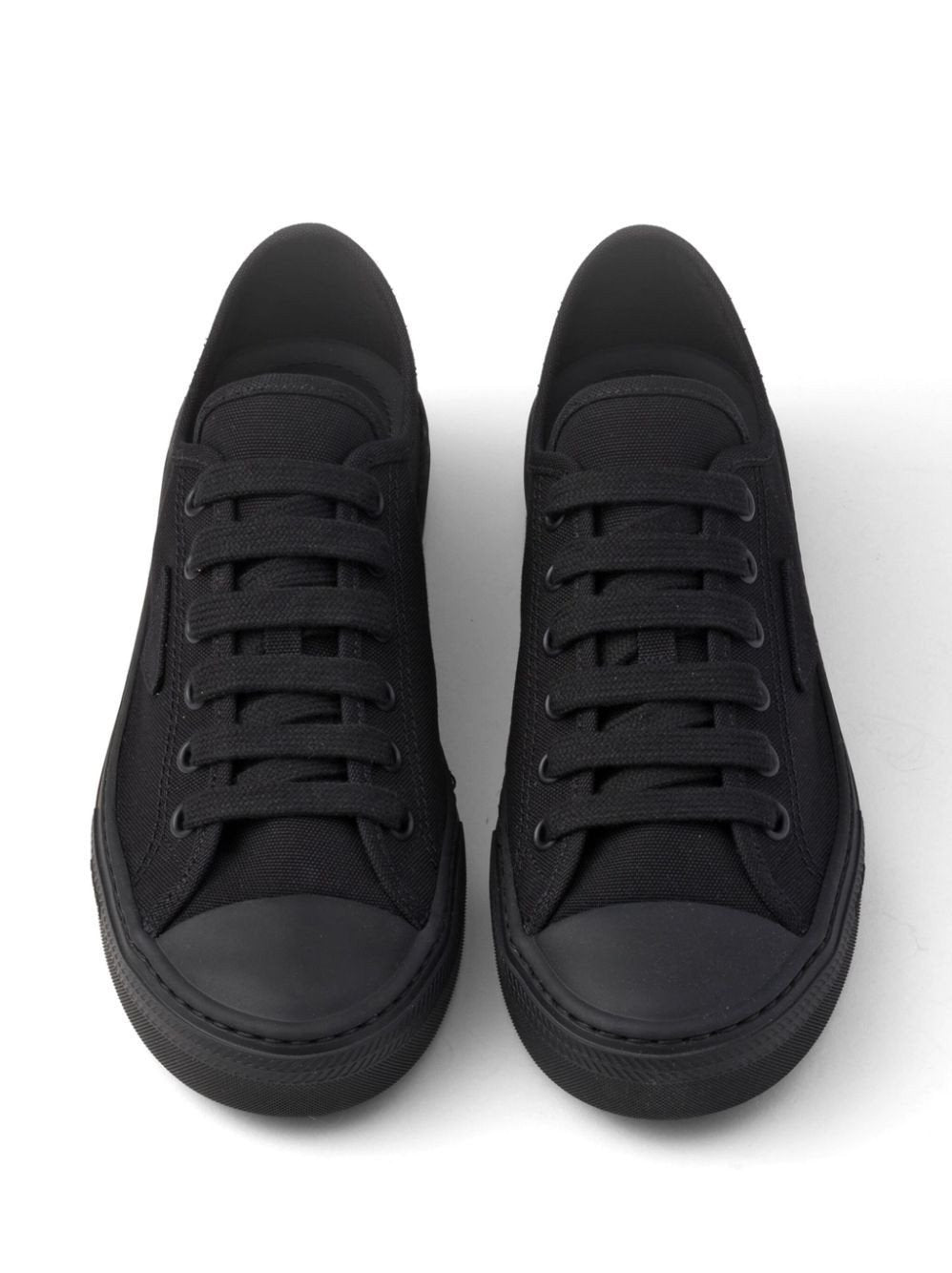 Prada Triangle-Logo Hemp Sneakers