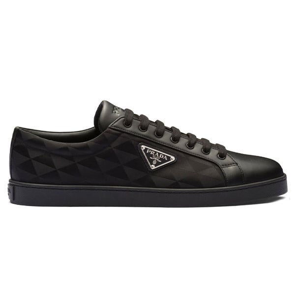 Prada Triangle-Logo Lace-Up Sneakers
