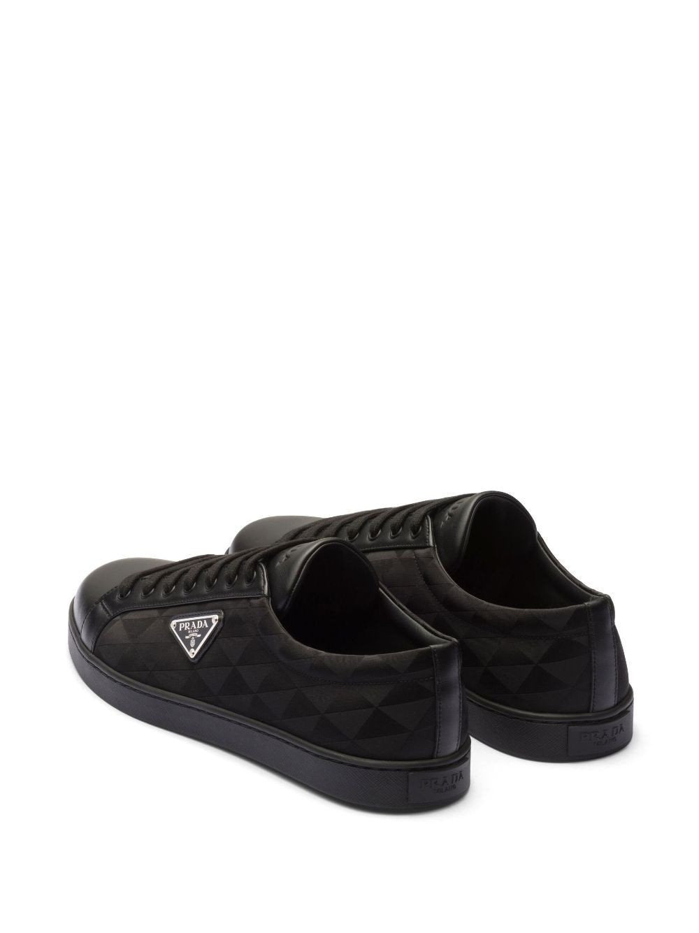 Prada Triangle-Logo Lace-Up Sneakers