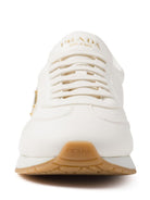 Prada Triangle-Logo Leather Sneakers