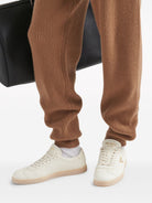 Prada Triangle-Logo Leather Sneakers