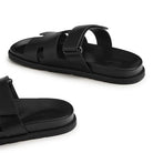 Preloved - Hermès Paris Chypre Leather Sandal Black