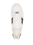 Wms Gucci Ace Leather Sneakers