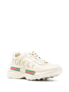 Wms Gucci Rhyton Leather Sneakers