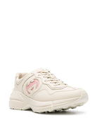 Wms Gucci Rhyton Leather Sneakers