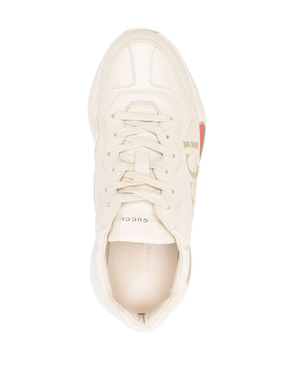 Wms Gucci Rhyton Leather Sneakers