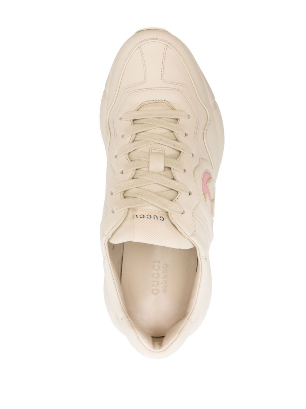 Wms Gucci Rhyton Leather Sneakers