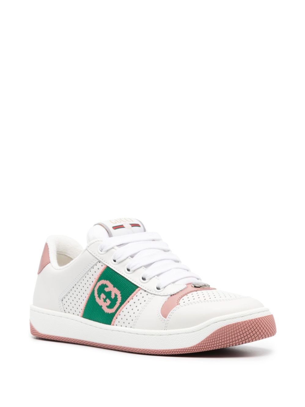 Wms Gucci Screener Lace-up Sneakers