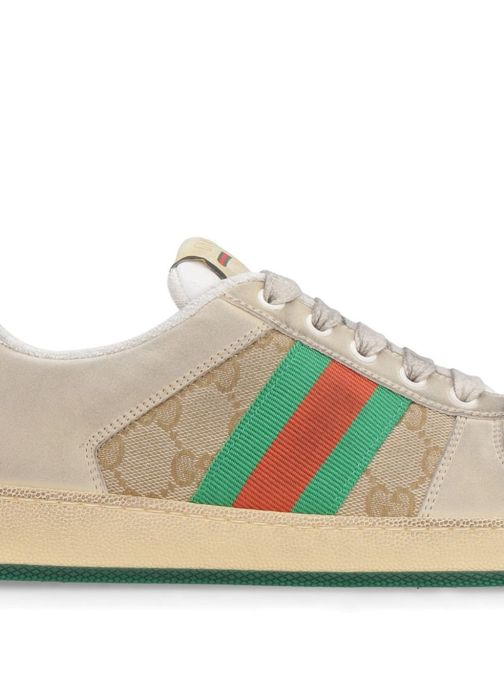 Wms Gucci Screener Lace-up Sneakers