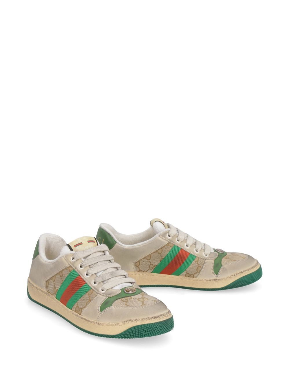 Wms Gucci Screener Lace-up Sneakers