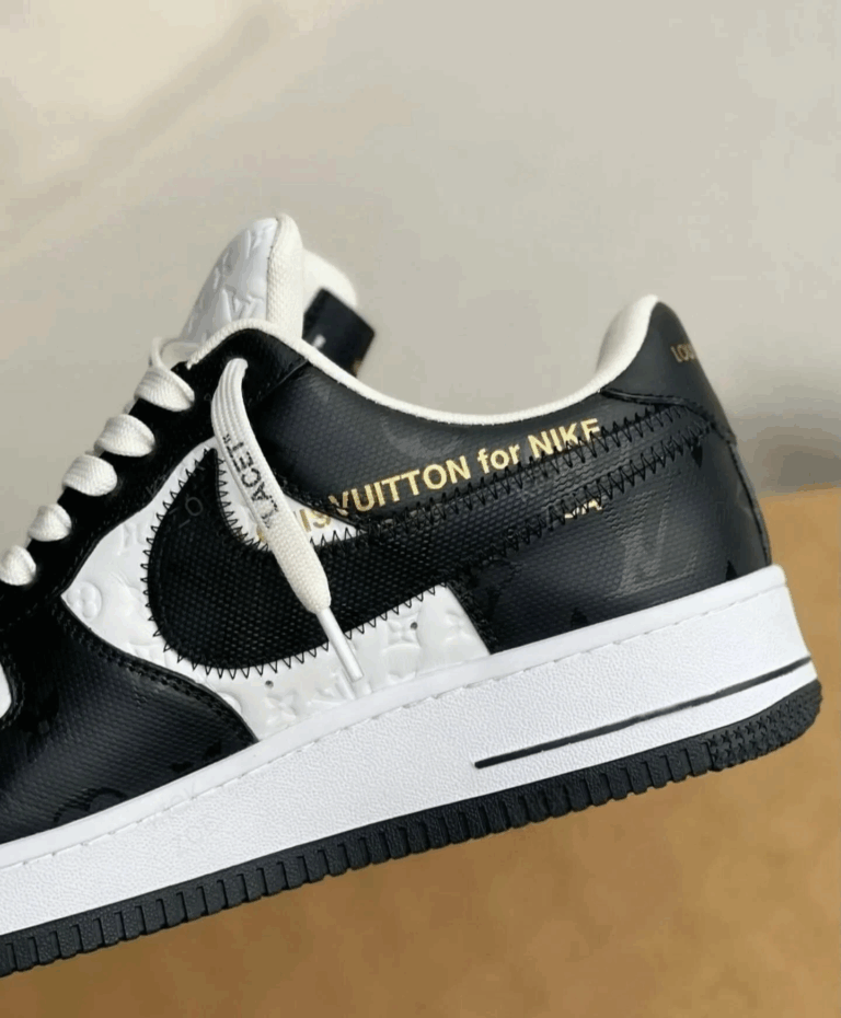 Louis Vuitton x Nike Air Force 1 Low ‘Virgil Abloh – Black/White’ - Image 5