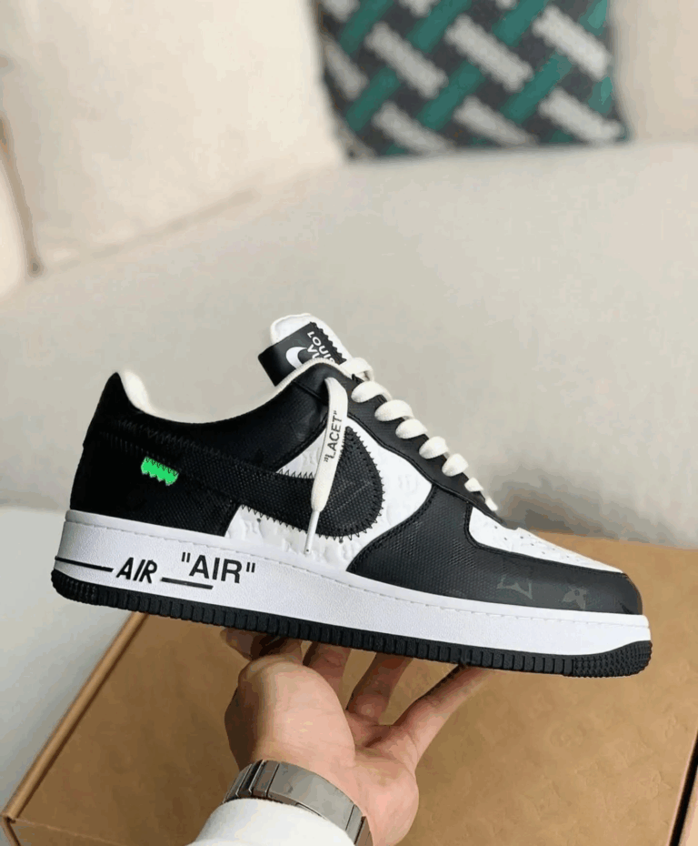 Louis Vuitton x Nike Air Force 1 Low ‘Virgil Abloh – Black/White’ - Image 2