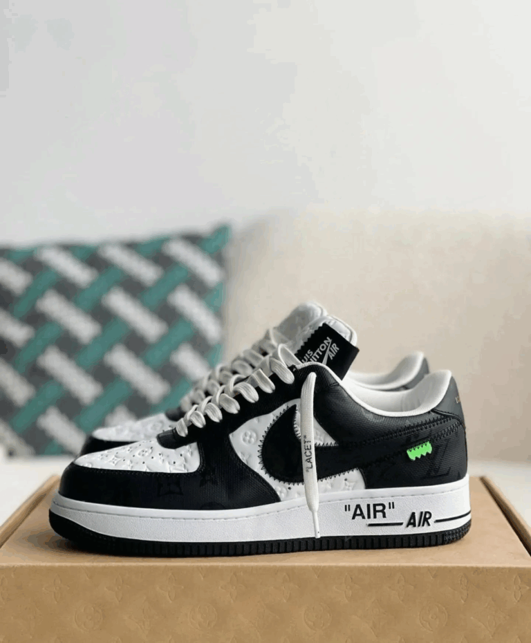 Louis Vuitton x Nike Air Force 1 Low ‘Virgil Abloh – Black/White’ - Image 3