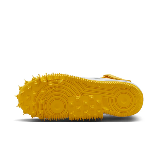 Nike Air Force 1 Mid X Off-White SP Leather 'Varsity Maize' - Image 2