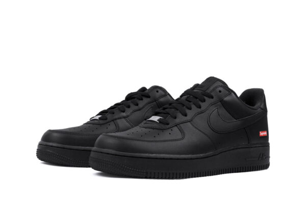 Nike Supreme x Air Force 1 Low 'Box Logo - Black' - Image 3