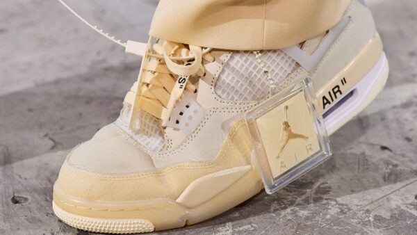 Nike Air Off-White x Wmns Jordan 4 Retro SP 'Sail' - Image 5