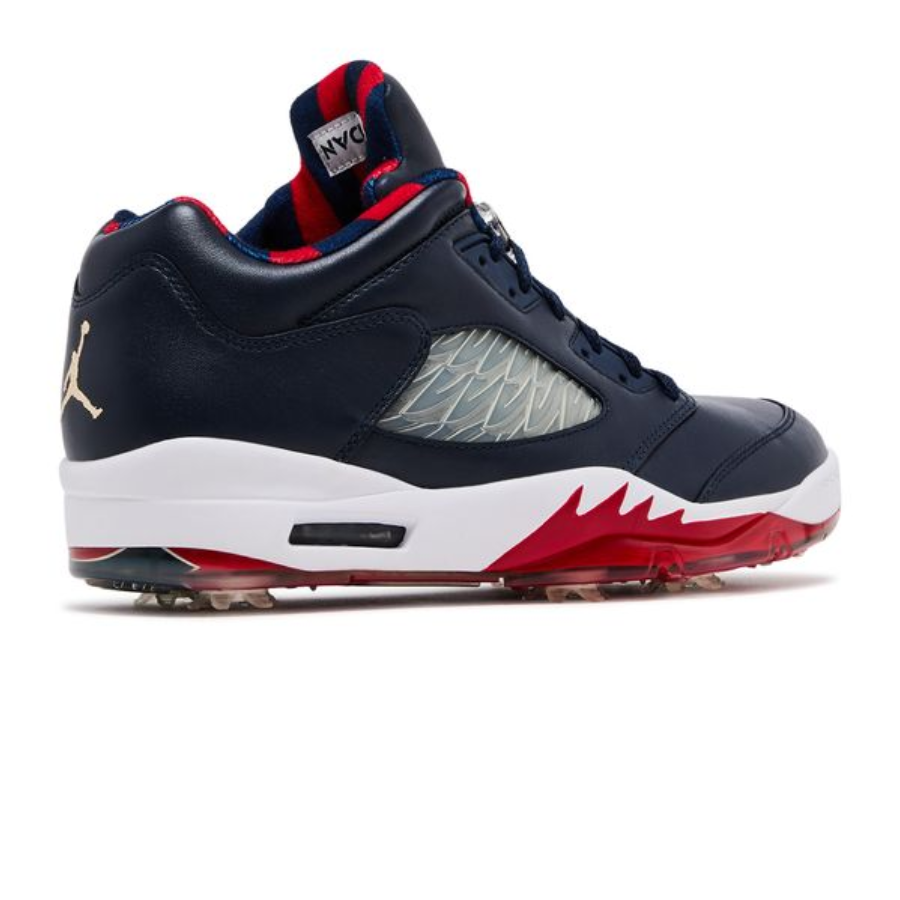 Nike Air Jordan 5 Low Golf 'Obsidian Red' - Image 3