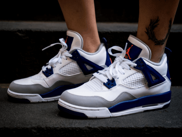 Nike Air Jordan 4 GS 'Deep Royal Blue' - Image 6