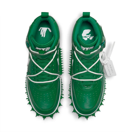 Nike Air Force 1 Mid x Off-White SP Leather 'Pine Green' - Image 3