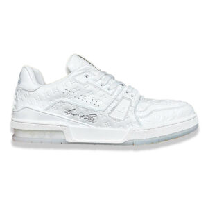Louis Vuitton LV Trainer Sneaker – Triple White Monogram Embossed Edition