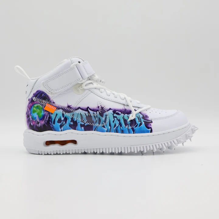 Nike Air Force 1 Mid x Off-White SP Leather 'Graffiti' - Image 3