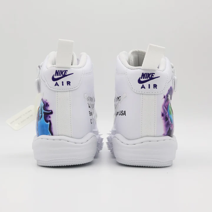 Nike Air Force 1 Mid x Off-White SP Leather 'Graffiti' - Image 7