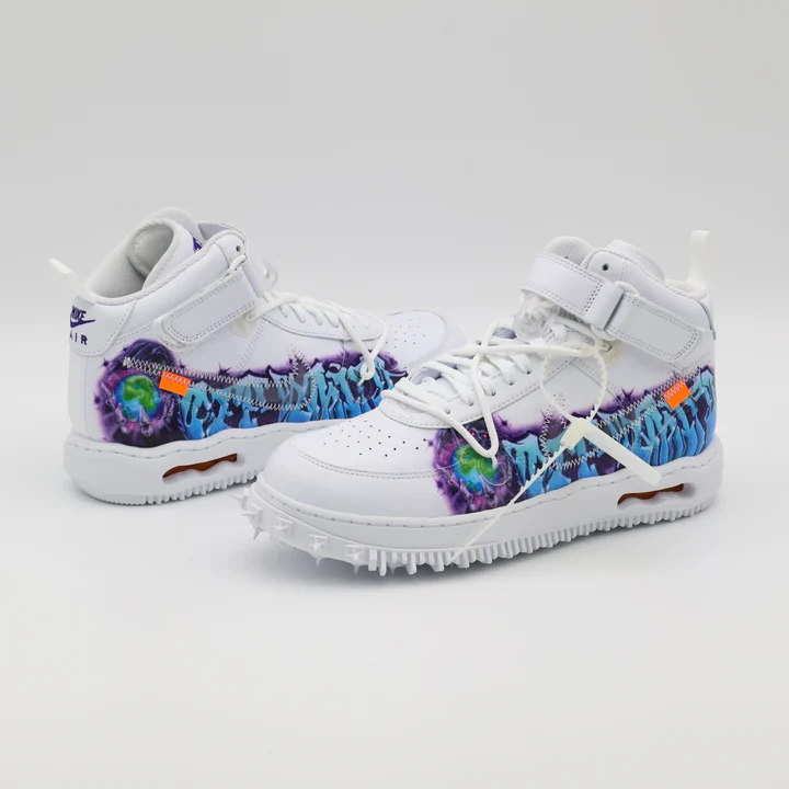 Nike Air Force 1 Mid x Off-White SP Leather 'Graffiti' - Image 4