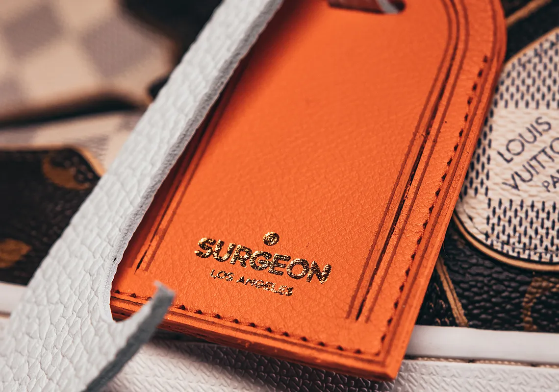 Nike Air Jordan 1 x LV High Custom by The Shoe Surgeon - Image 7