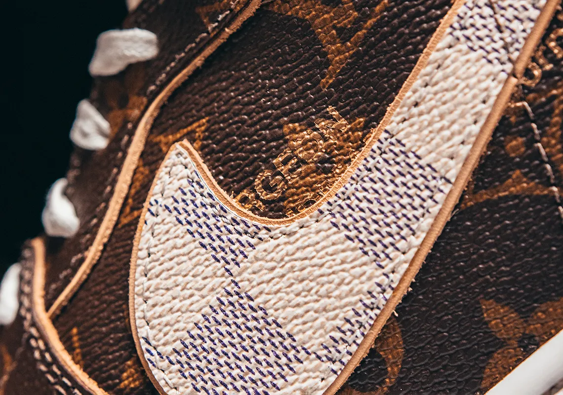 Nike Air Jordan 1 x LV High Custom by The Shoe Surgeon - Image 6