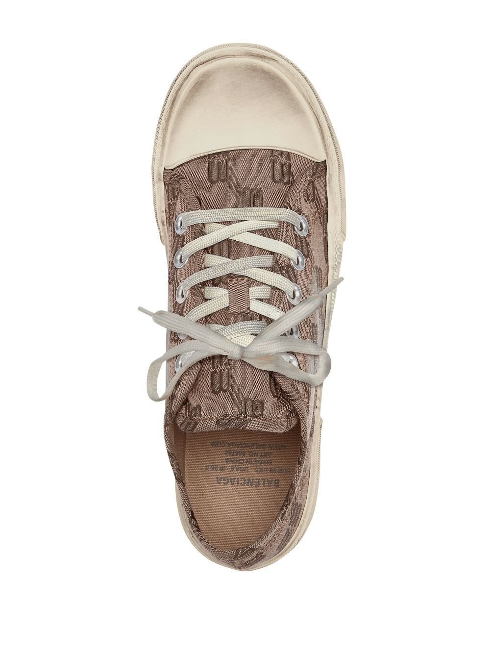 Balenciaga Paris Monogram Low-Top Sneakers - Image 4