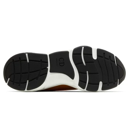 Dior B22 Ebony Camel Yellow Calfskin Trainer - Image 4
