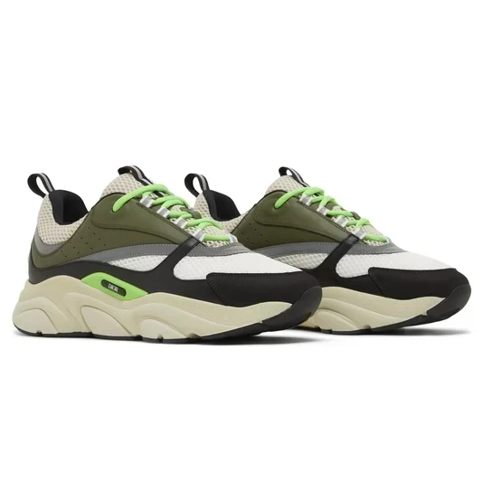 Dior B22 Khaki Pistachio Trainer - Image 2
