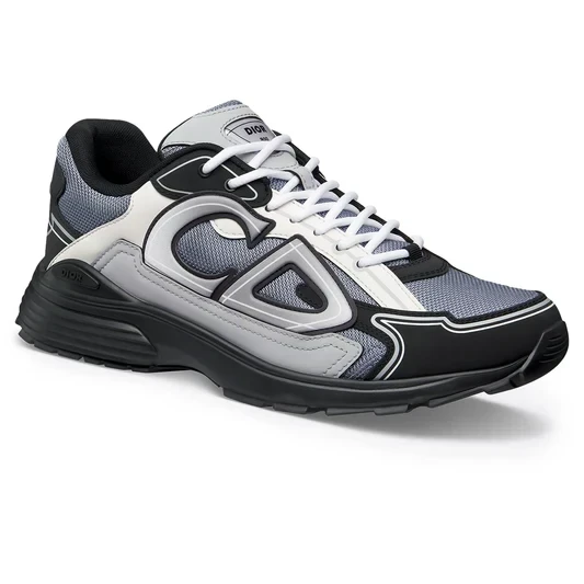 Dior B30 Mesh Blue Grey White Black Trainer - Image 2