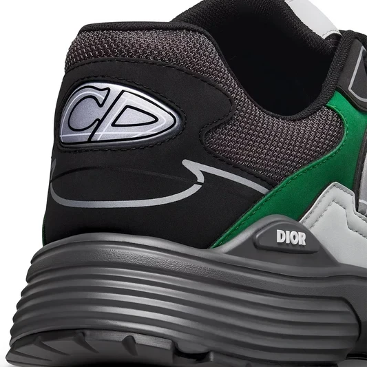 Dior B30 Mesh Deep Grey Green Black Trainer - Image 5