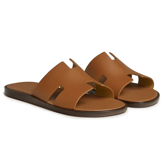 Hermès Paris Izmir Gold Sandal - Image 4