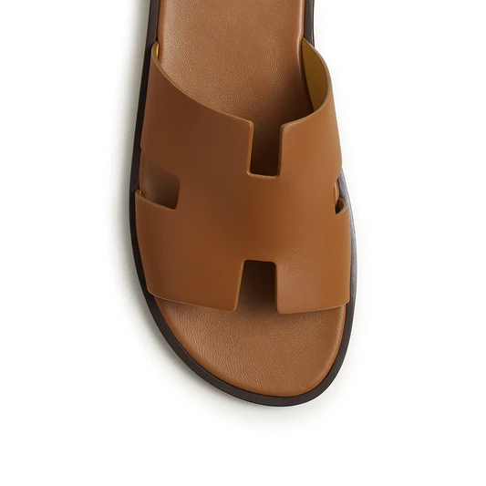 Hermès Paris Izmir Gold Sandal - Image 3