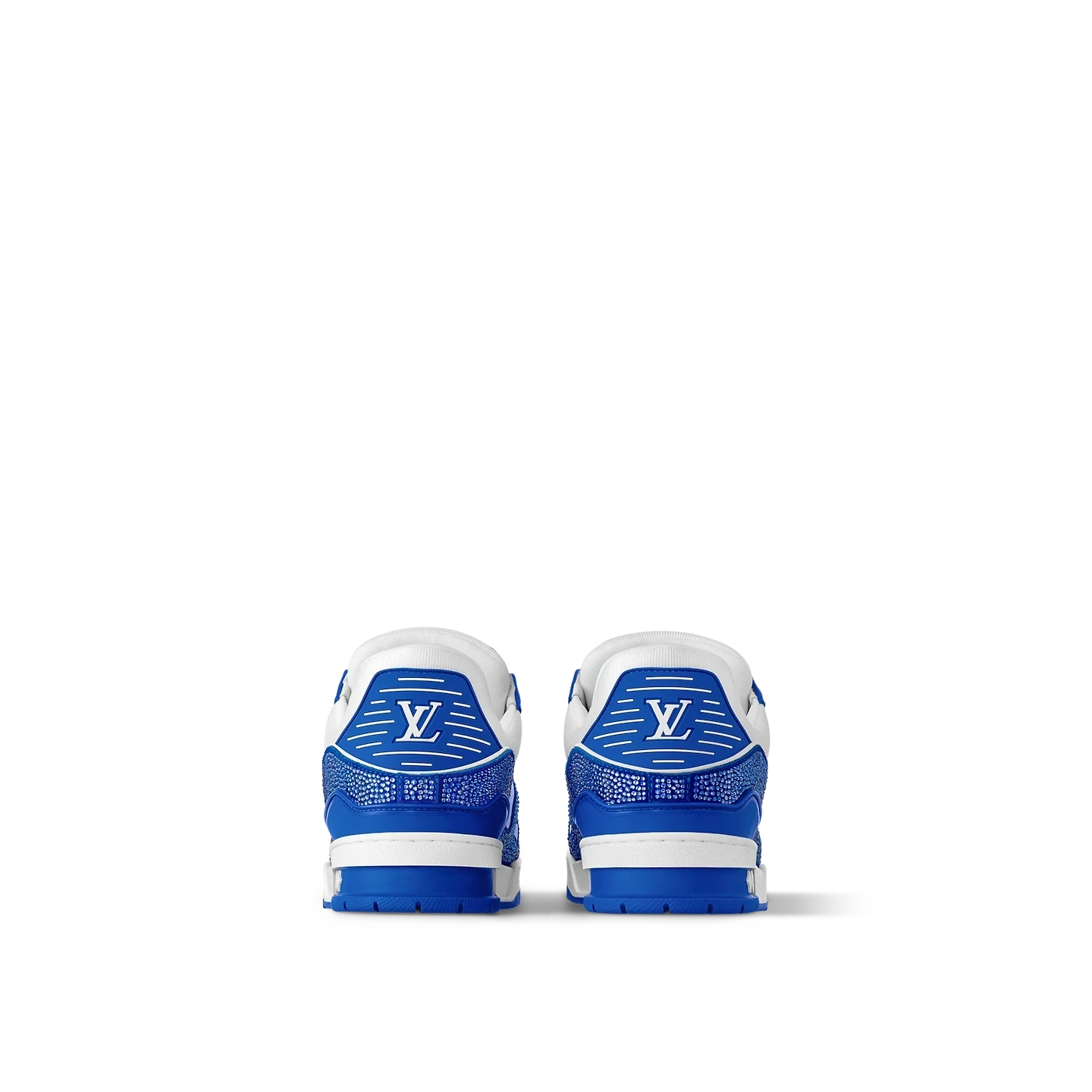 Louis Vuitton LV Trainer Sneaker 'Denim Monogram Blue Diamond' - Image 4