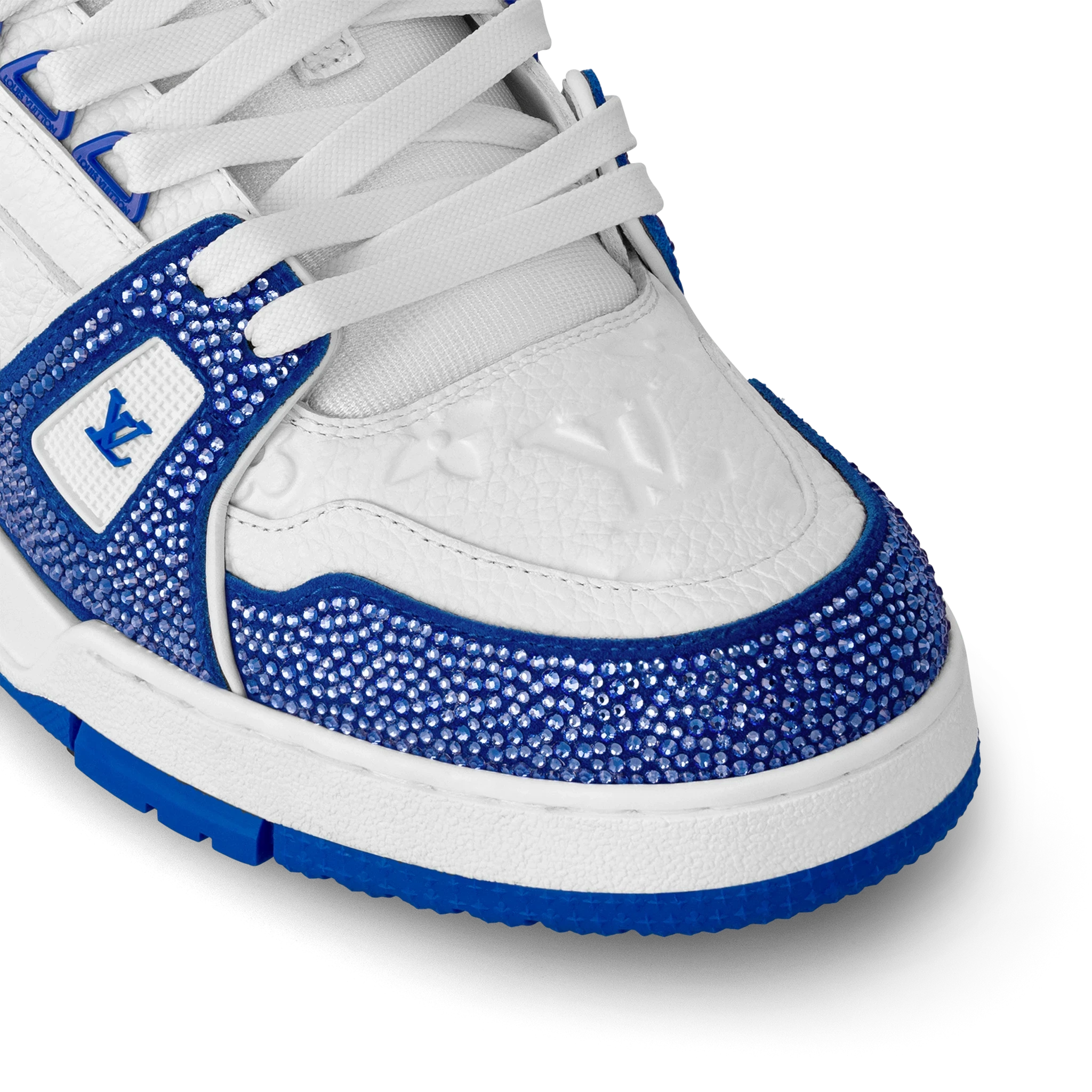 Louis Vuitton LV Trainer Sneaker 'Denim Monogram Blue Diamond' - Image 5